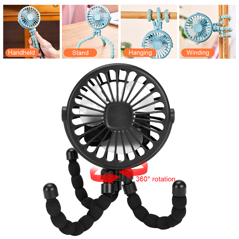 Mini Wind Turbine Vertical - Портативный мини-вентилятор Octopus Fan с гибким
